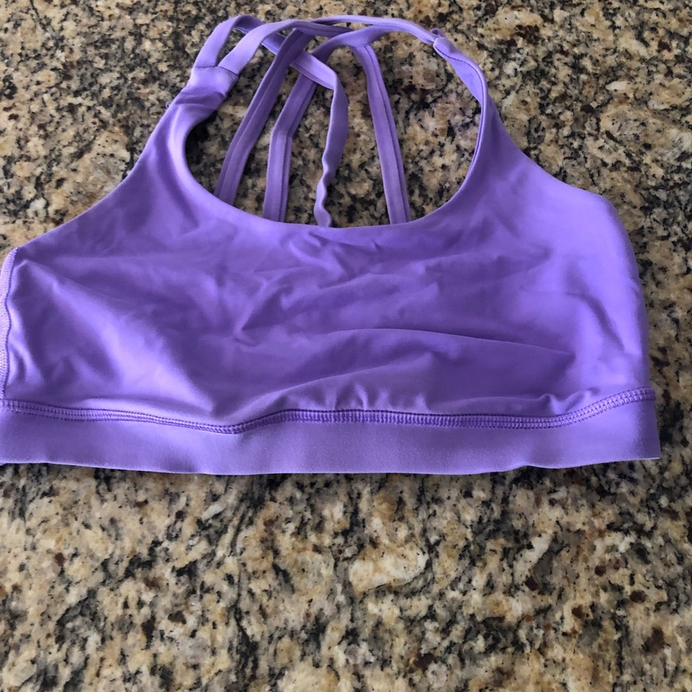 Size 6 Lululemon energy bra, purple